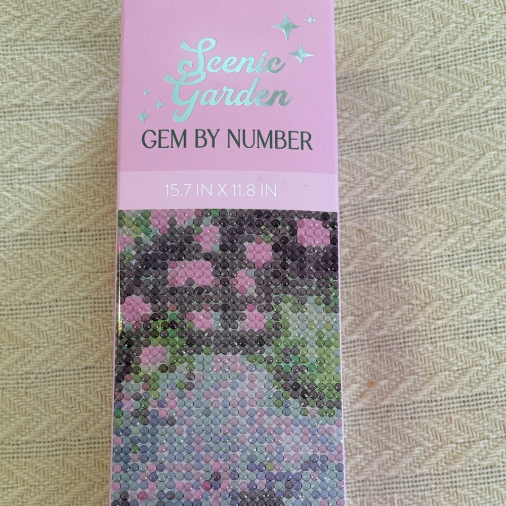 NWT Gem by Number Kit Scenic Garden design. Contents listed on box Never opened